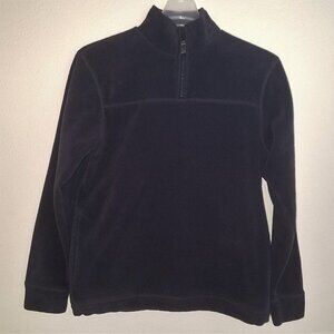 GAP Navy Blue Men's 1/4 Zip Fleece Pullover Solid Size Small